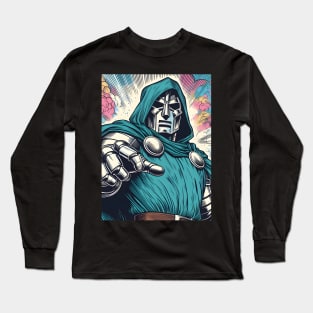 Conquer with Style: Dr. Doom-Inspired Art and Legendary Supervillain Designs Await! Long Sleeve T-Shirt